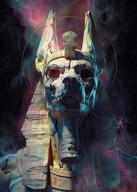 Anubis Cosmic Statue