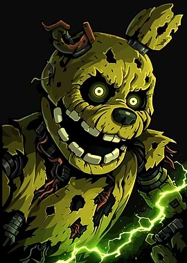 Scary Springtrap Character Illustration