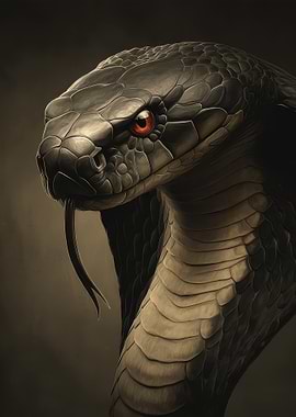 Close-up of a Cobra's Head