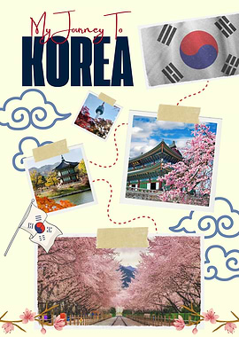 My Journey To Korea Travel Collage