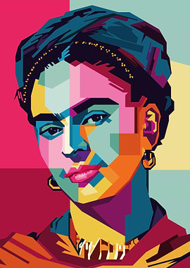 Frida Kahlo Pop Art Portrait