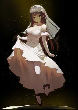 Bride in White Dress