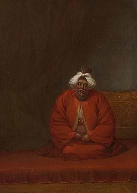 Portrait of an Elderly Man in Red Robes