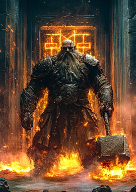 Dwarf Warrior with Hammer