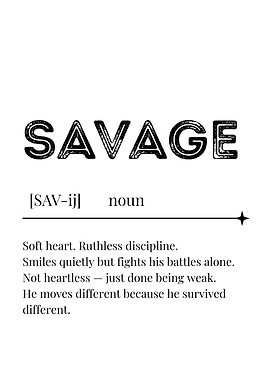 Savage Definition Art