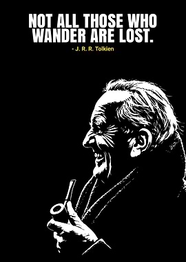 J.R.R. Tolkien Quote Poster