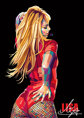 Lisa Pop Art Portrait