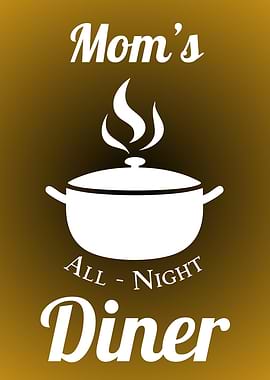 Mom's All-Night Diner Logo