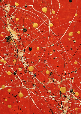 Abstract Drip Painting