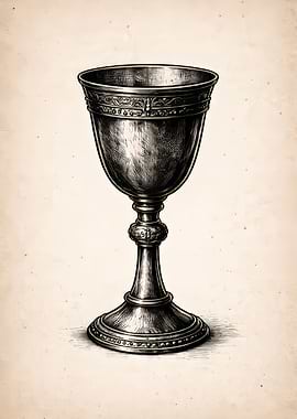 Ornate Silver Goblet