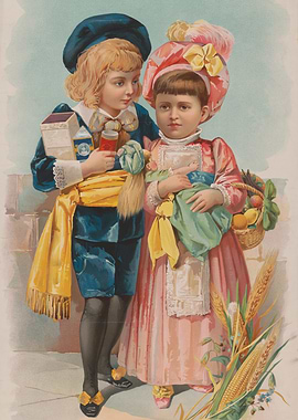 Victorian Children with Products