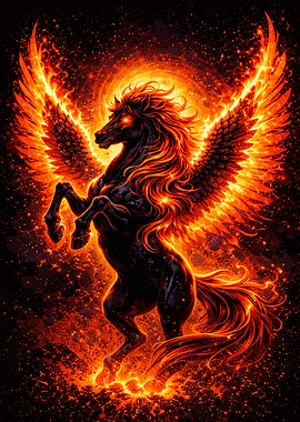 Fiery Pegasus in Cosmic Background