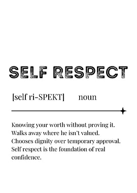 Self Respect Definition