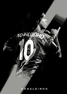 Ronaldinho Soccer Player Portrait