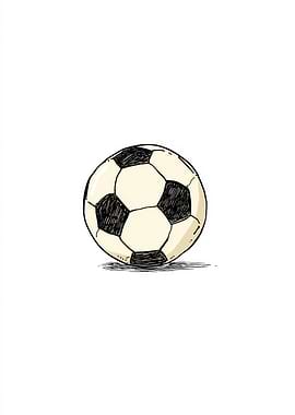Hand-drawn Soccer Ball