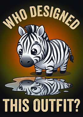 Zebra Questions Its Outfit