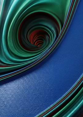 Abstract Swirls and Blue Texture