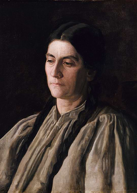 Portrait of a Woman with Braids