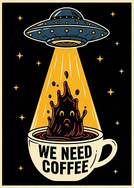 UFO Abducting Coffee