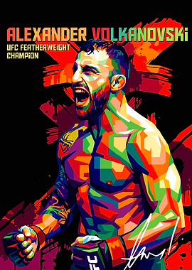 Alexander Volkanovski UFC Champion Pop Art