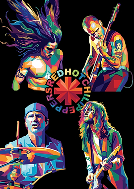 Red Hot Chili Peppers Pop Art