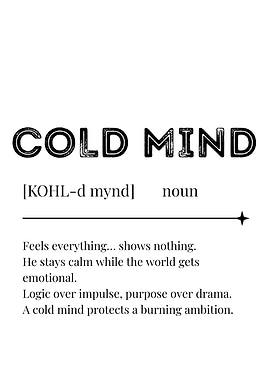 Cold Mind Definition