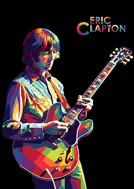 Eric Clapton Pop Art Portrait