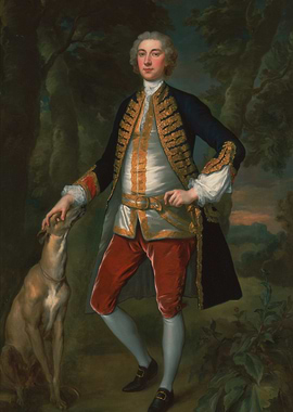 Portrait of a Man with a Dog