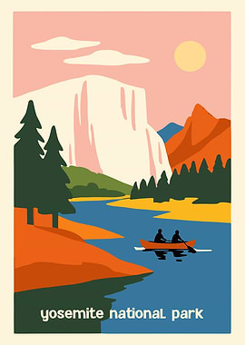 Yosemite National Park Vintage Poster