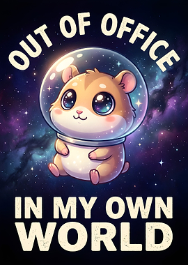 Cute Hamster in Space