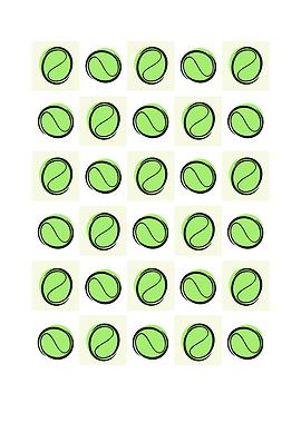 Pattern of Tennis Balls