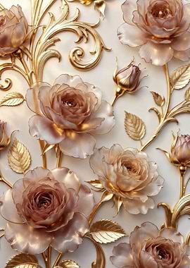 Golden Roses and Filigree