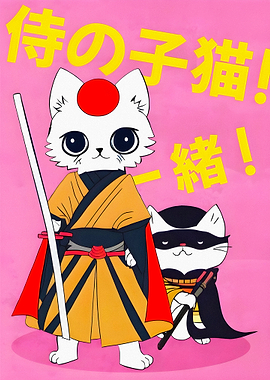 Samurai Cat Duo
