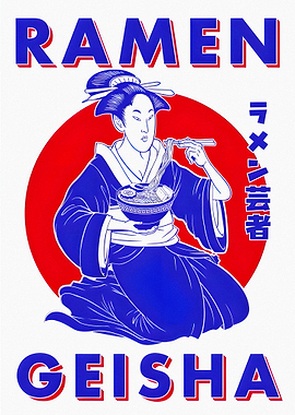 Ramen Geisha Illustration