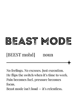 Beast Mode Definition