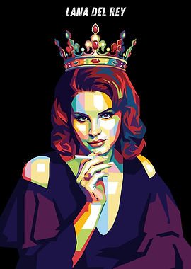 Lana Del Rey Pop Art Portrait