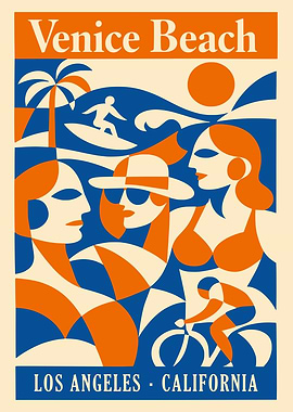 Venice Beach Los Angeles California Poster