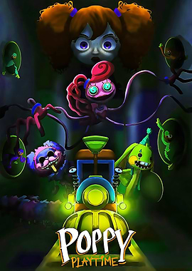 Poppy Playtime Characters and Train