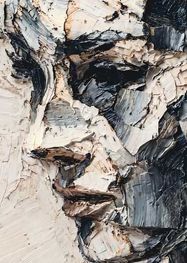 Textured Impasto Woman Face Painting