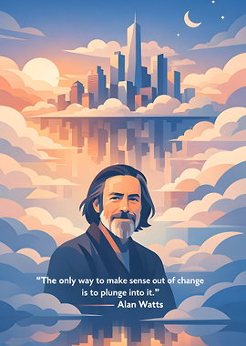 Alan Watts quote about change