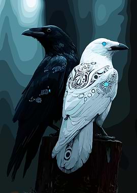 Black and White Ravens