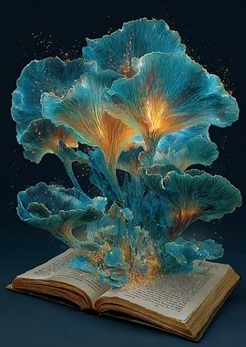 Magical Mushroom Growth from Open Book