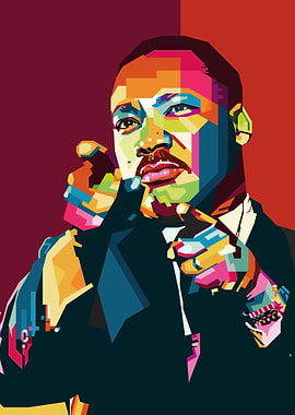 Martin Luther King Jr. Pop Art Portrait