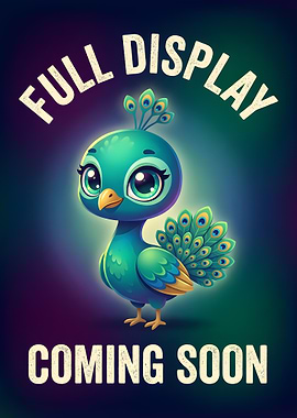 Cute Peacock 'Full Display Coming Soon'