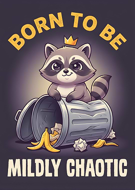 Raccoon Born to be Mildly Chaotic
