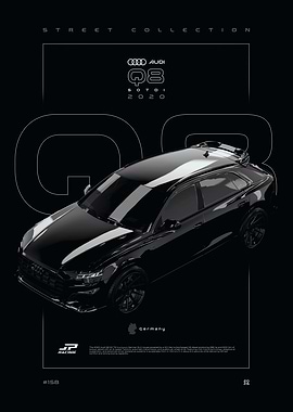 Audi Q8 Street Collection Poster