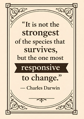 Charles Darwin Quote on Change