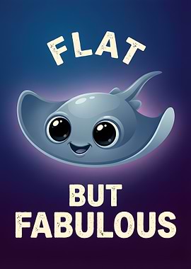 Cute Stingray 'Flat But Fabulous'