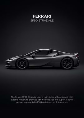 Car Ferrari SF90 Dark