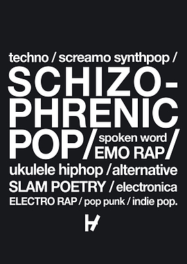 Schizophrenic Pop Music Genres